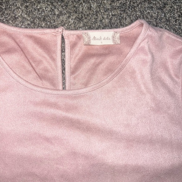 ALTAR'D STATE Faux Suede Top in Pink Size Small - Picture 6 of 15